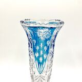 Vase en verre Huta Anna Allemagne années 1970