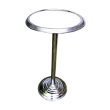 Art deco metal pedestal table