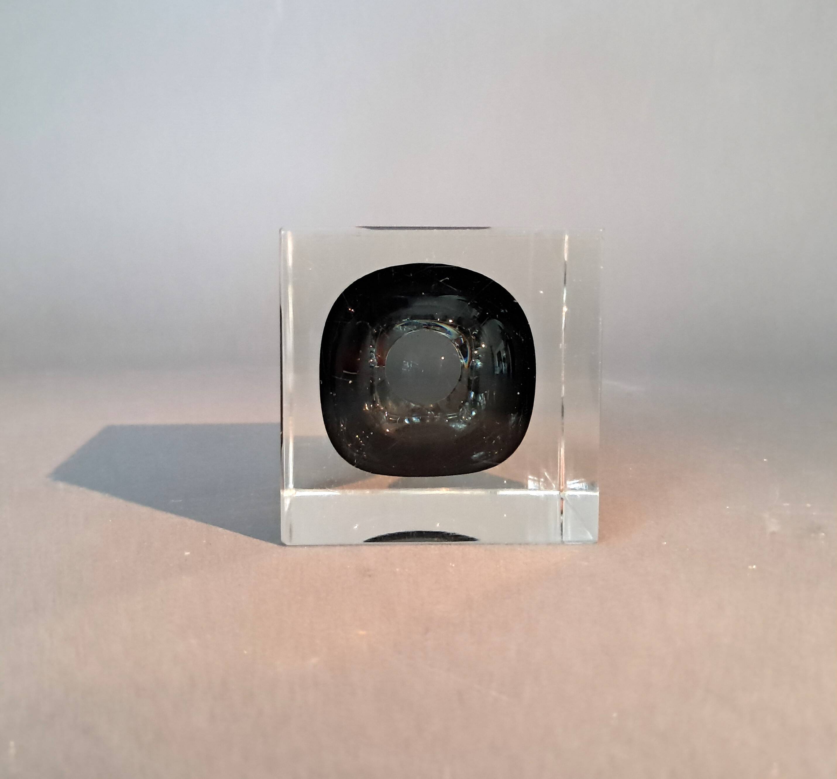 Cendrier moderniste en verre de murano Flavio Poli pour Seguso 1960.