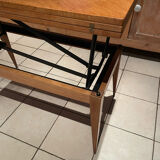 Coffee table with vintage Révélation system Design Albert Ducrot year 50/60
