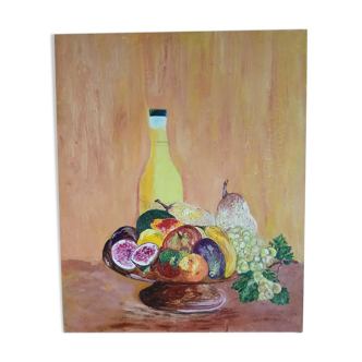 Oil on canvas-still life