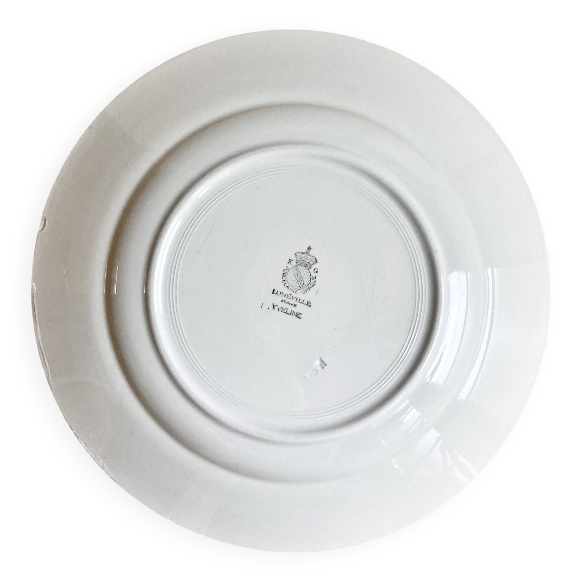 Round dish Luneville / Yvelines / 1950