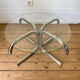 Vintage round tubular coffee table 1970