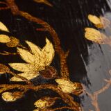 Bamboo bronze lacquered Chinese side tables Maison Baguès 1940