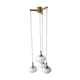 opaline and chrome metal chandelier 70