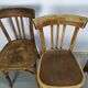 Suite of 6 wooden barhel barel bistro chair