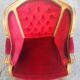 Large Louis XV style padded bergère
