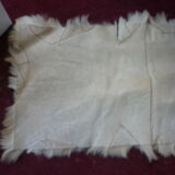 Beige tanned goat skin