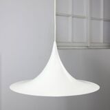 Lampe à Suspension Trompette Blanche par Claus Bonderup & Torsten Thorup, Danemark
