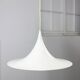 Danish White Trumpet Pendant Lamp by Claus Bonderup & Torsten Thorup