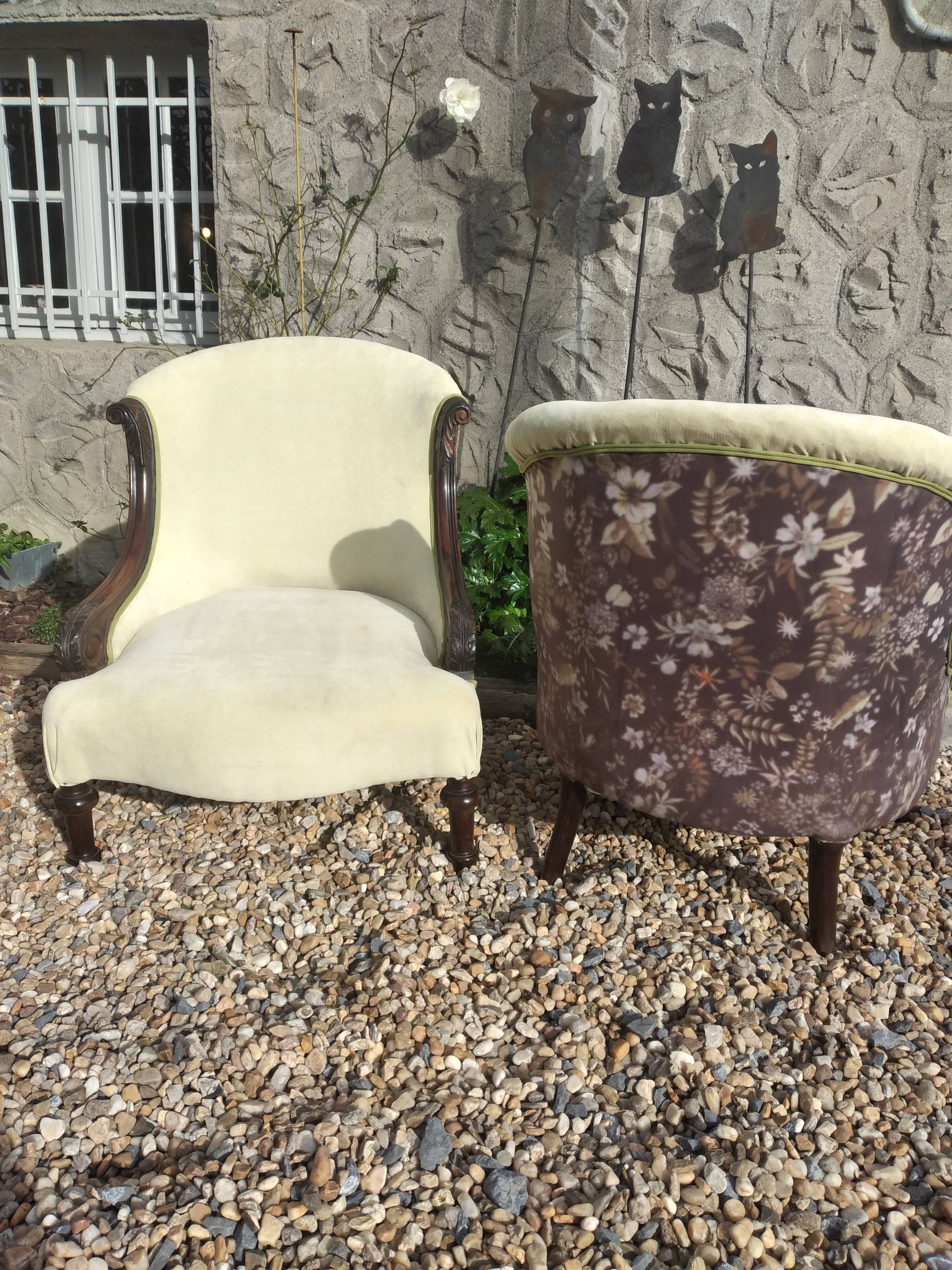 Pair of 19th century armchairs