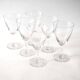 Set of 6 chiseled glasses, 2 sizes