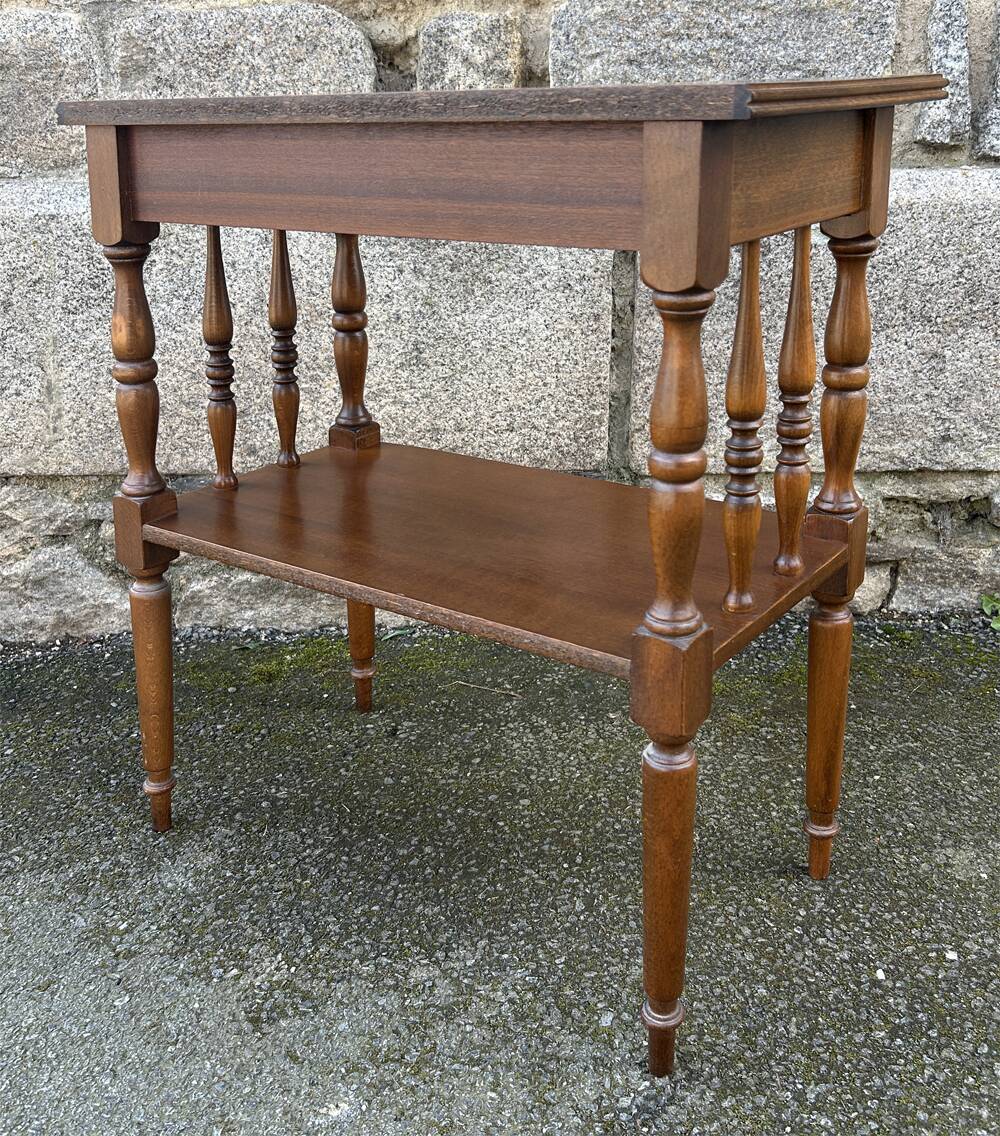 Bedside table, end table, wood, vintage, 60s