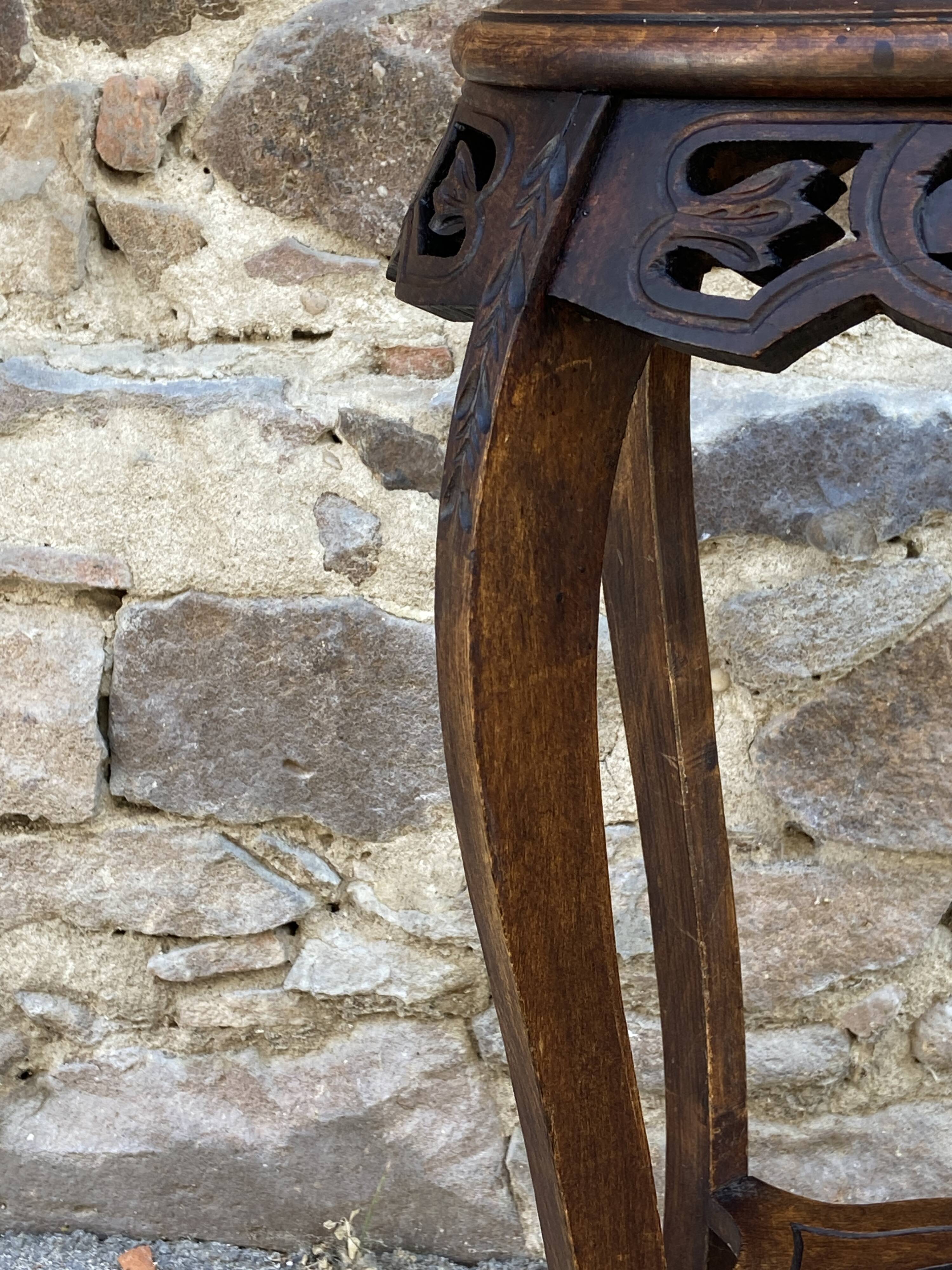 Art deco plant stand, colonial style, asian, vintage, 1930s