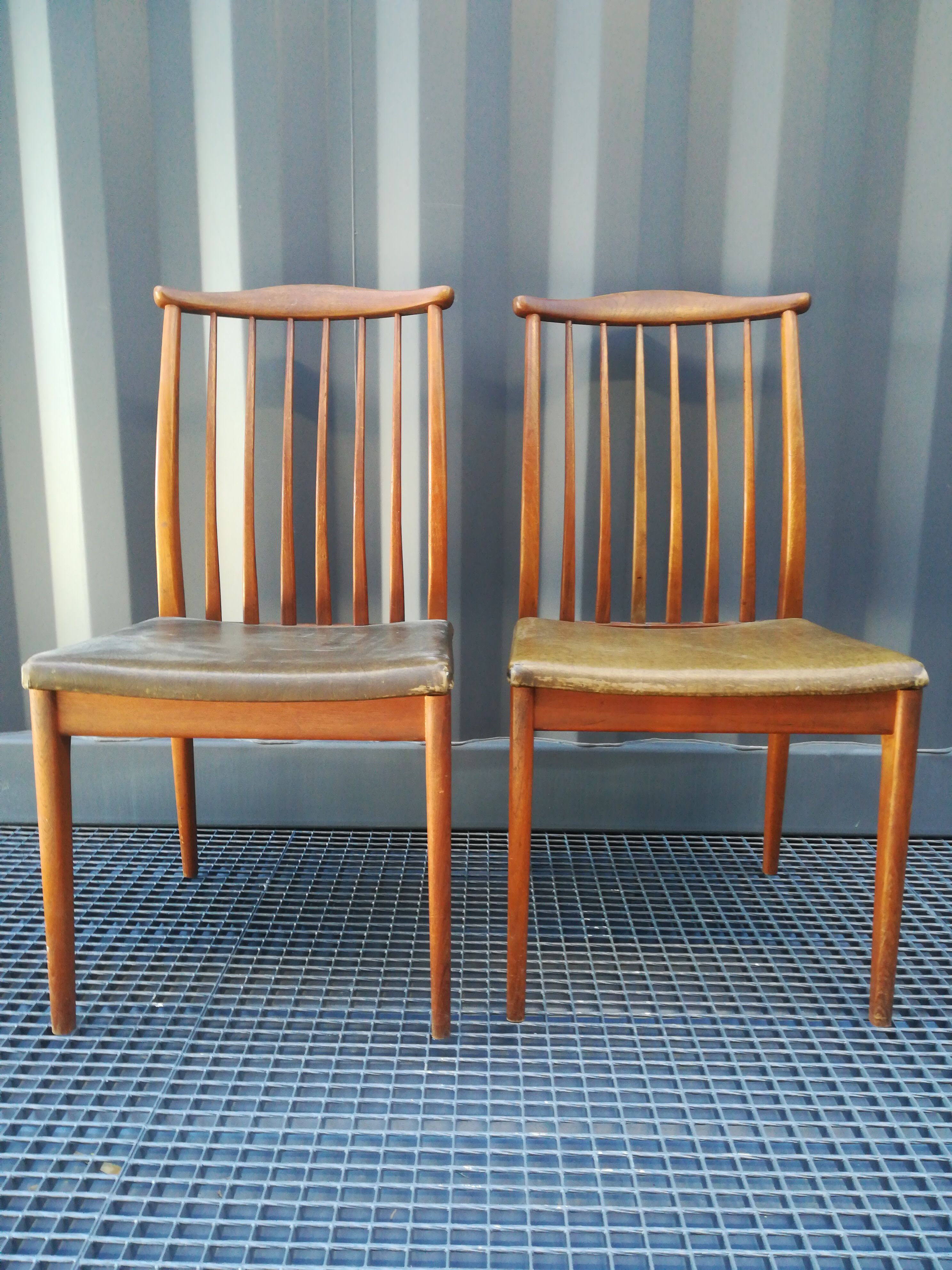 4 Scandinavian teak chairs