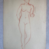 Female nude drawing