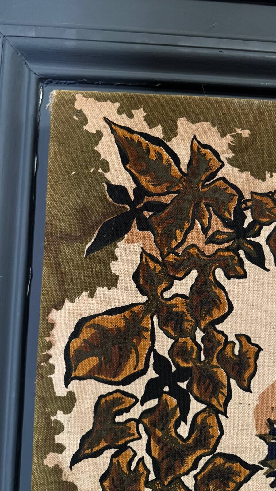 Tapestry panel on cotton by Lurçat, 1960, aquarium decoration