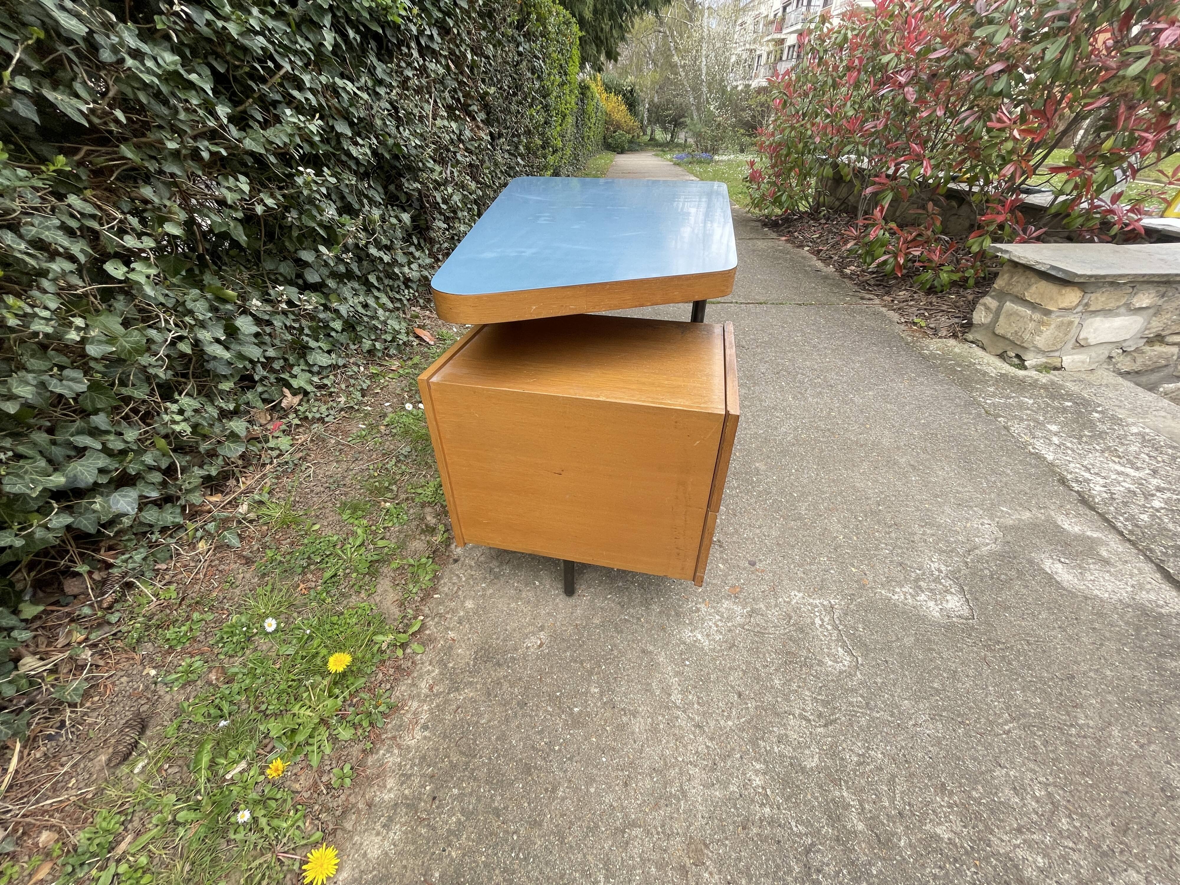 Asymmetrical desk by George Frydman