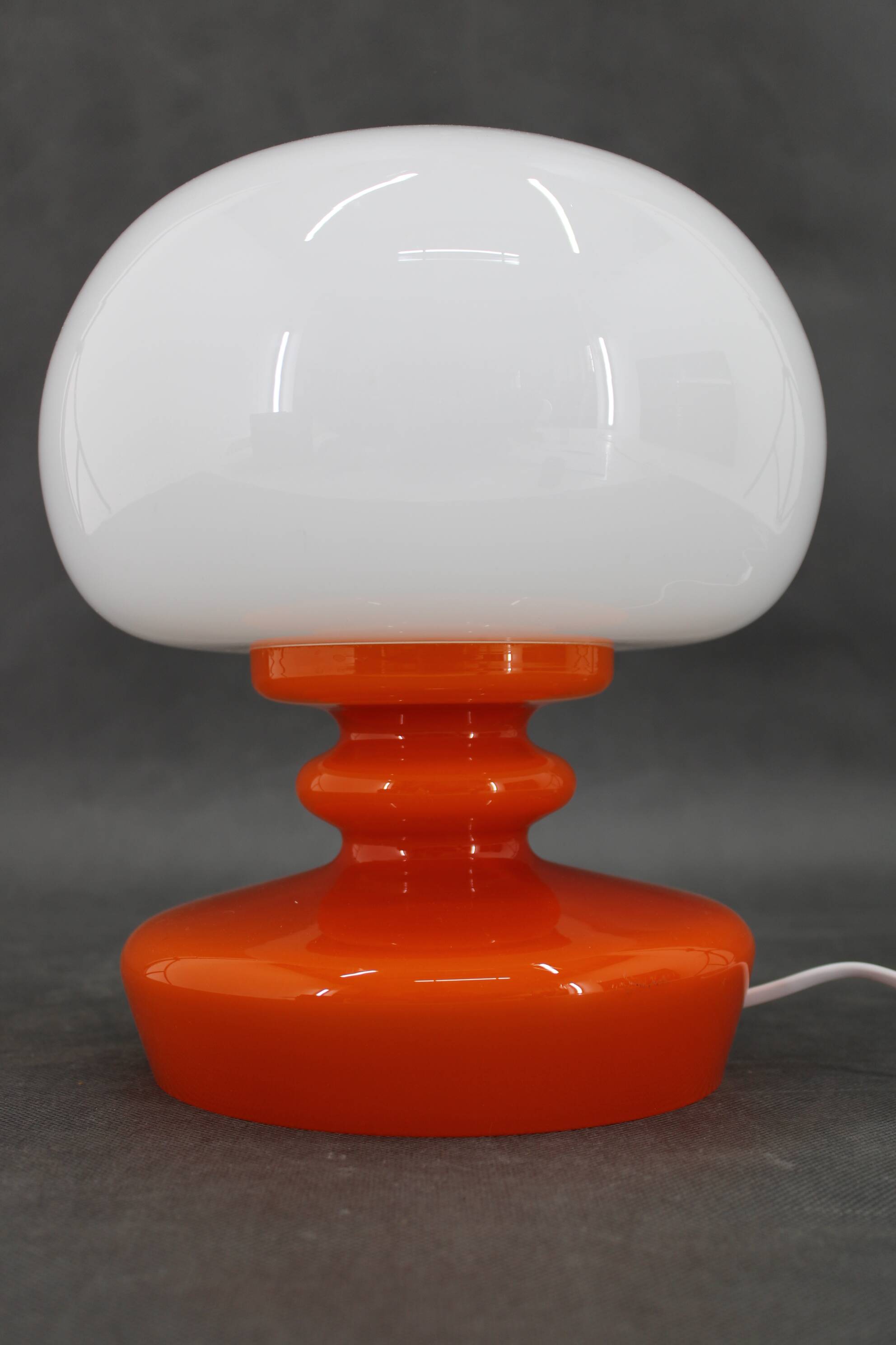 1970s Stepan Tabery Opaline Glass  Table Lamp, Czechoslovakia