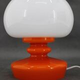 Lampe de table en verre opalin Stepan Tabery des années 1970, Tchécoslovaquie