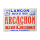 "Rugby Match" poster - City of Langon - 1930s