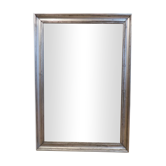 Miroir Directoire restauré à la feuille d’argent 19eme 82x118cm