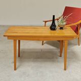Table basse Libena en hêtre massif, Tchécoslovaquie 1960