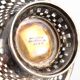 Silver-plated metal bowl basket