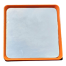 Miroir carré orange 70s