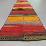 Old Turkish narrow Kilim Runner 322x48 cm shabby chic, vintage kelim