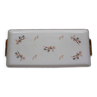 Villeroy and Boch porcelain serving tray with gold rim
