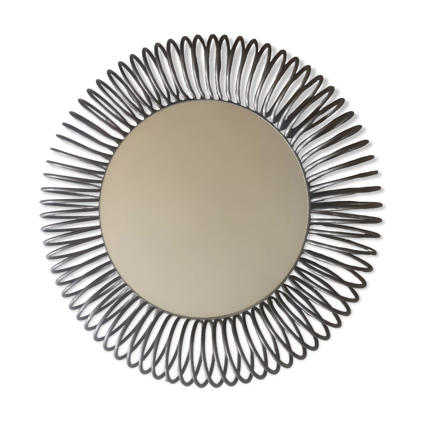 Round wall mirror Philippe Rogier, design 1970