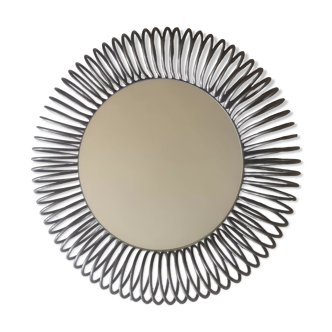 Round wall mirror Philippe Rogier, design 1970