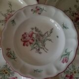 set of 6 soup plates in luneville porcelain