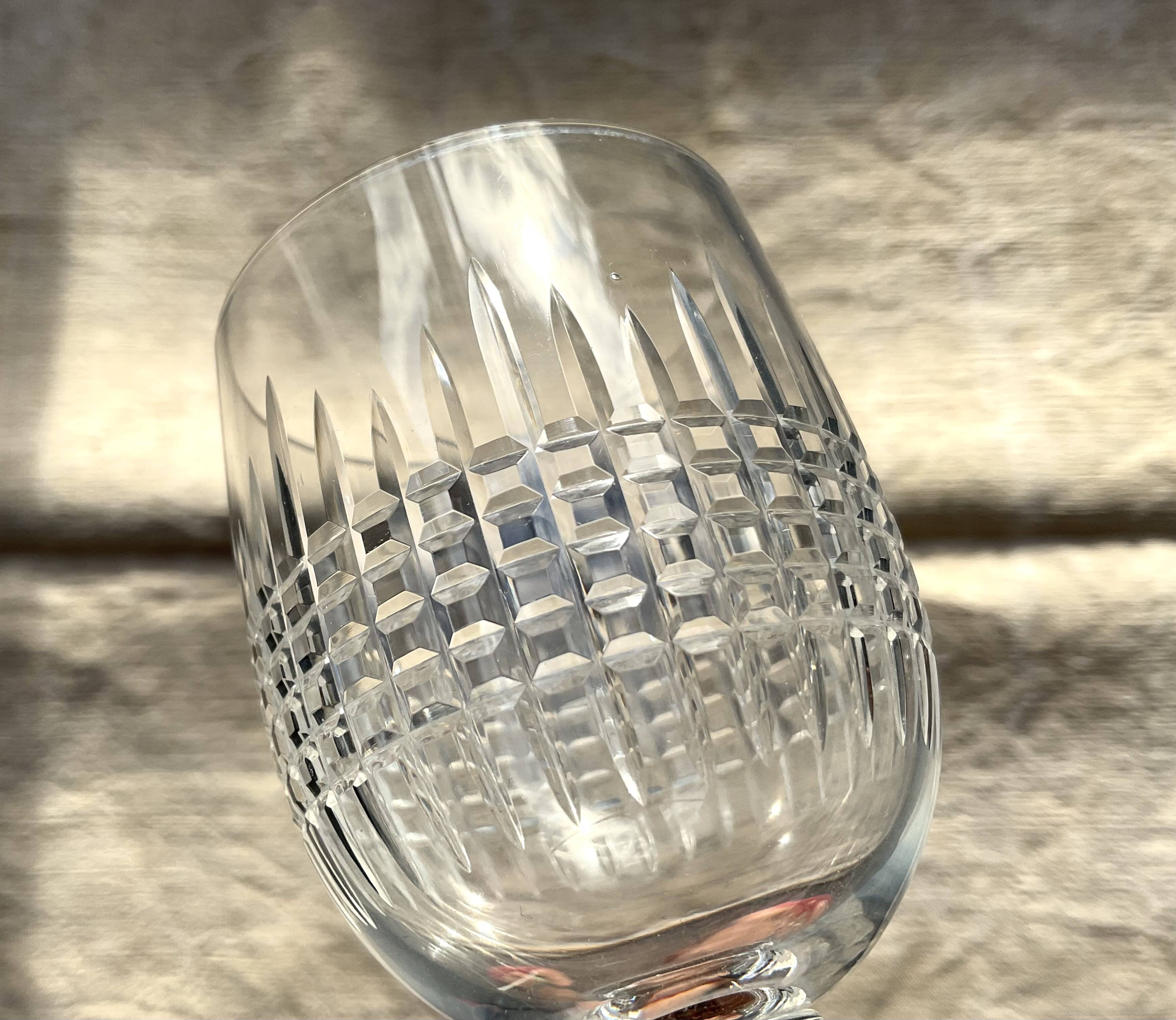 Duo of Baccarat Nancy model stemmed glasses