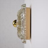 Pressed glass flower sconces.