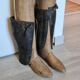Anciens embauchoirs à bottes en bois