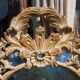 Baroque wooden wall mirror carved by Chelini  98x158cm