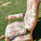 Voltaire armchair in walnut