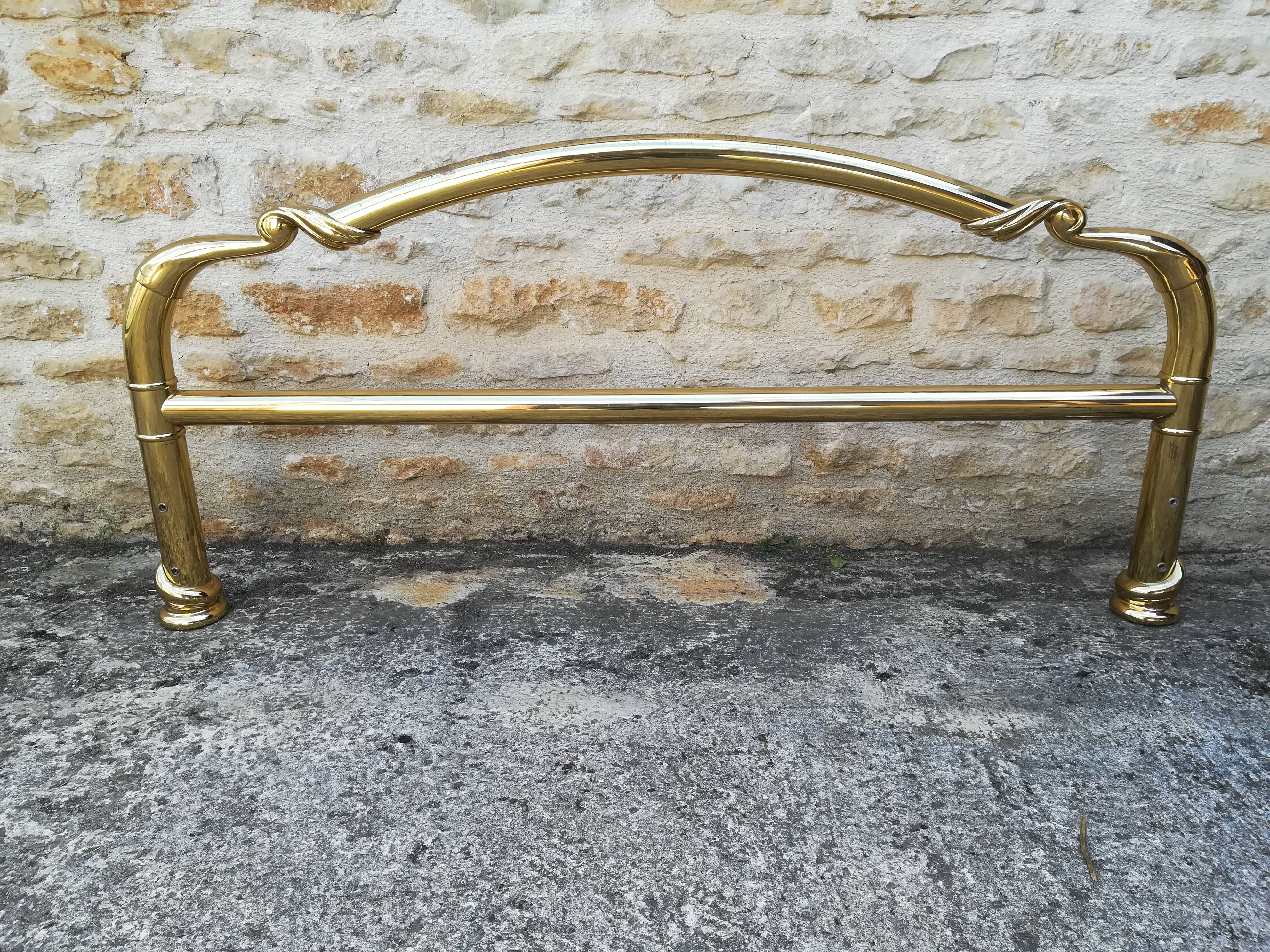 brass bed