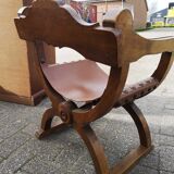Old chair with wood carving