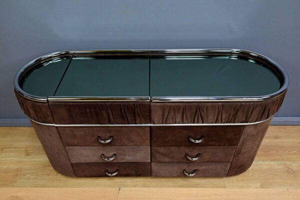 Coiffeuse et son Pouf, design Italien – 1970