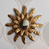 Forge mirror and gold leaf