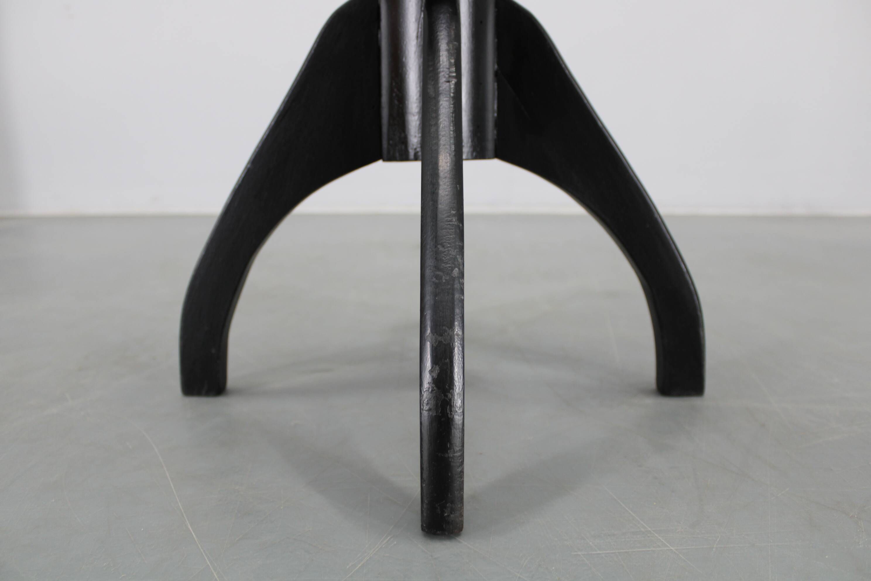 Tabouret de piano en hêtre des années 1940, Tchécoslovaquie