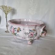 Antique 18th century Marseille earthenware planter by Veuve Perr