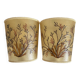 Paire d'appliques vintage herbiers