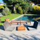 Modular Scandinavian living room bench Saga for Karl Sorlie & Sonner 1958