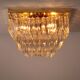 Novaresi Gold Plated Ceiling Lamp CH Serie 1970 Italy