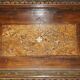 Banc Monks Antique Sculpté Lion Griffon 1860 avec Rangement