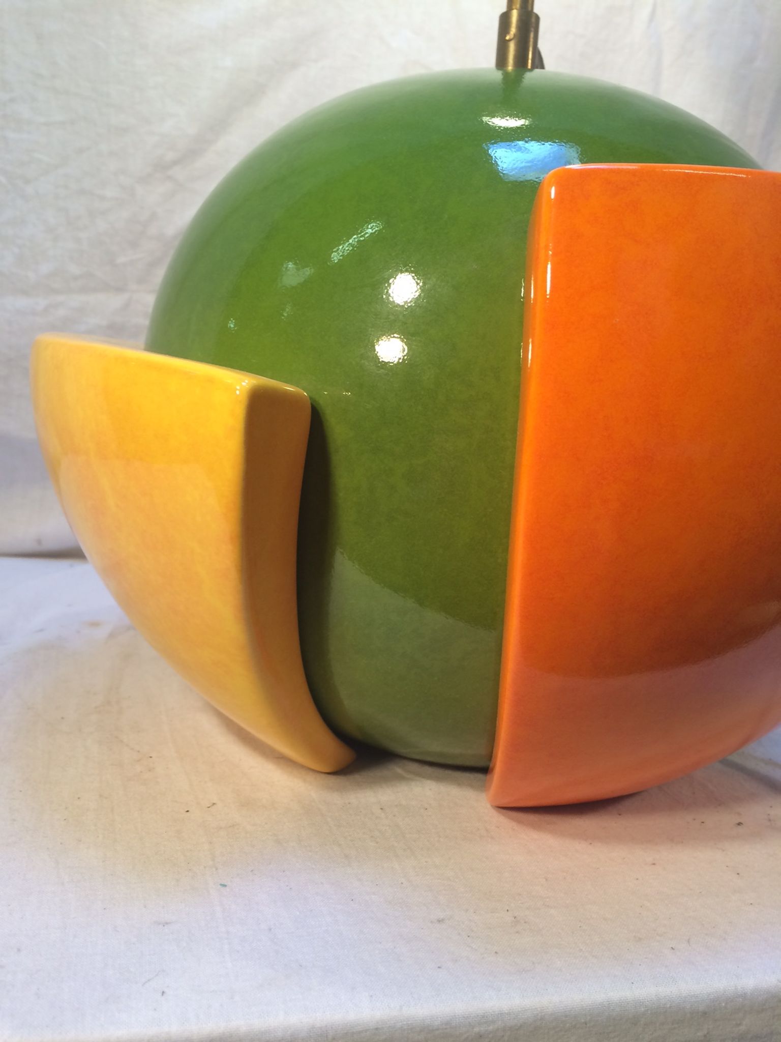 Vintage lamp "Laurence" ball format by François Chatain for Roche Bobois - 80s